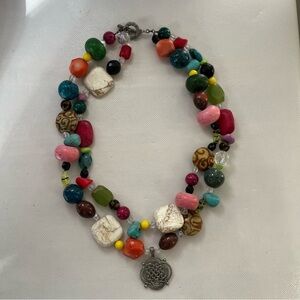 Chunky Stones Colorful Necklace